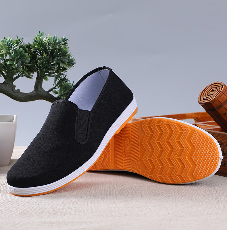 Factory direct old Beijing cloth shoes men's wholesale middle-aged and old men's traditional black cloth shoes