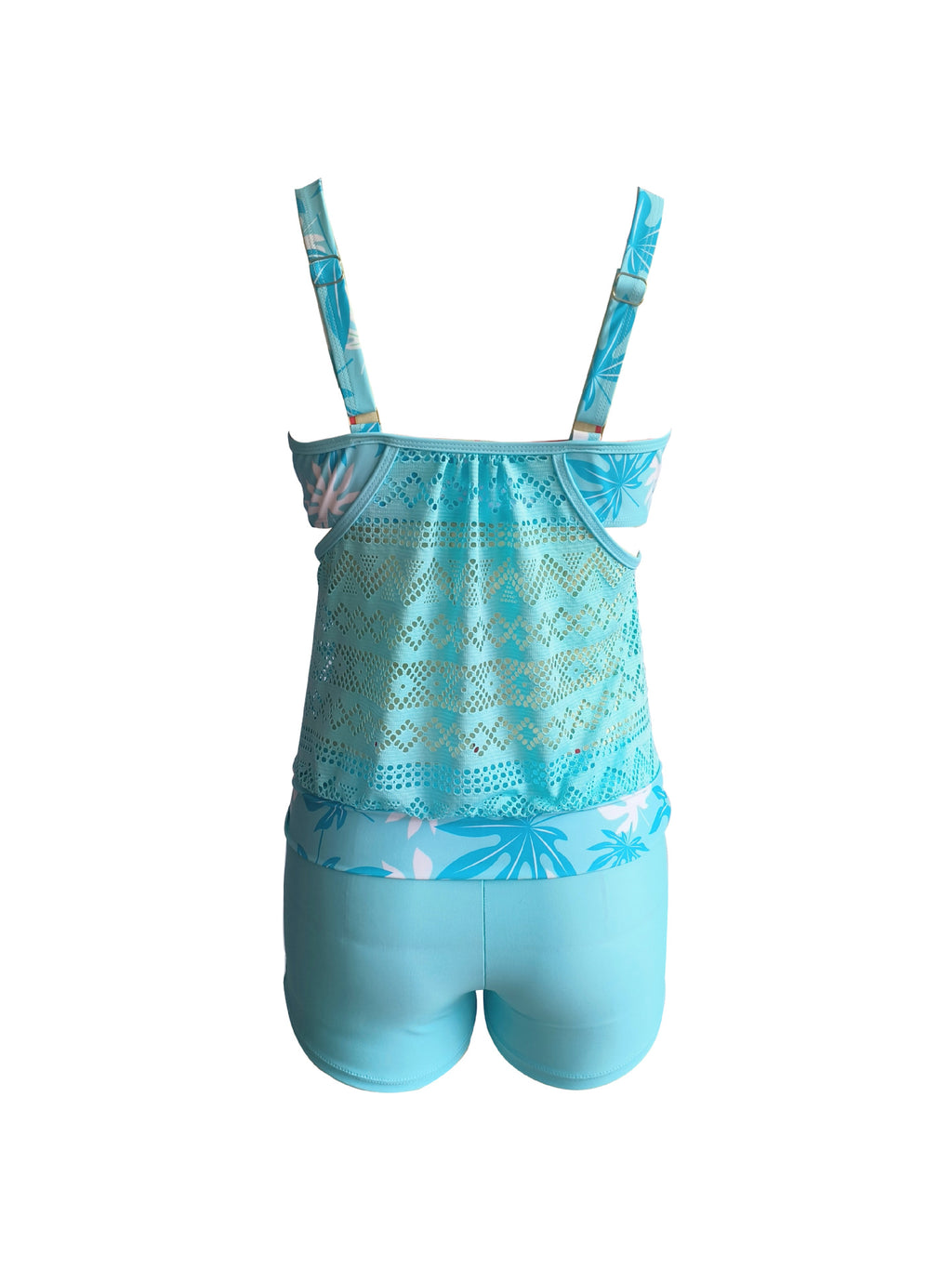 2023 new foreign trade cross-border swimsuit plus size hollow conservative tankini Amazon AliExpress split swimsuit women