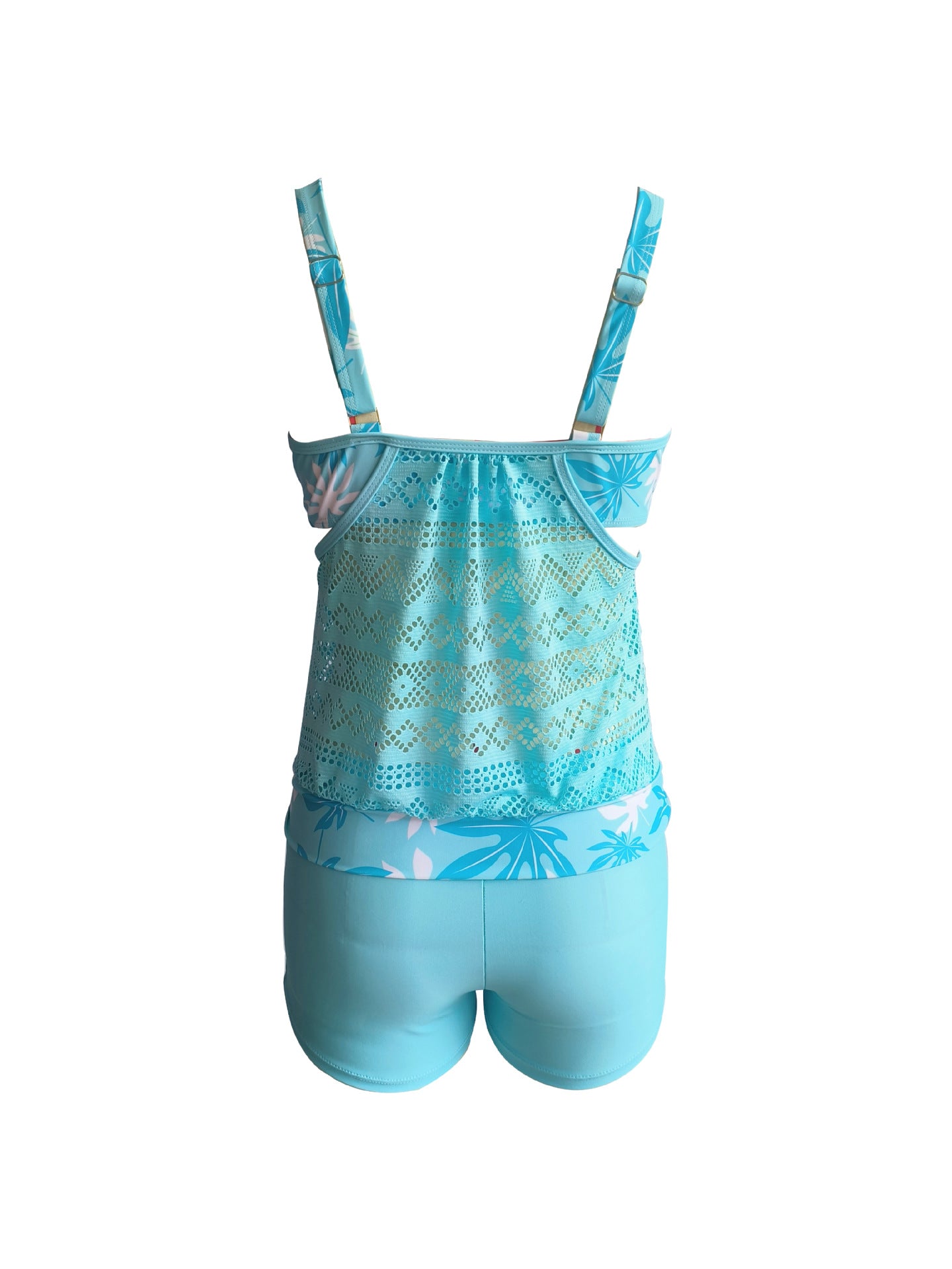 2023 new foreign trade cross-border swimsuit plus size hollow conservative tankini Amazon AliExpress split swimsuit women