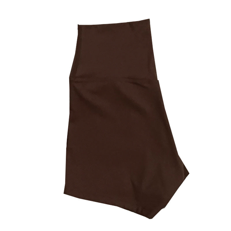 New Nude High-Waist Brushed Shorts Yoga Wear Nylon Shorts Women's Tight Yoga Three-Point Sports Shorts Peach