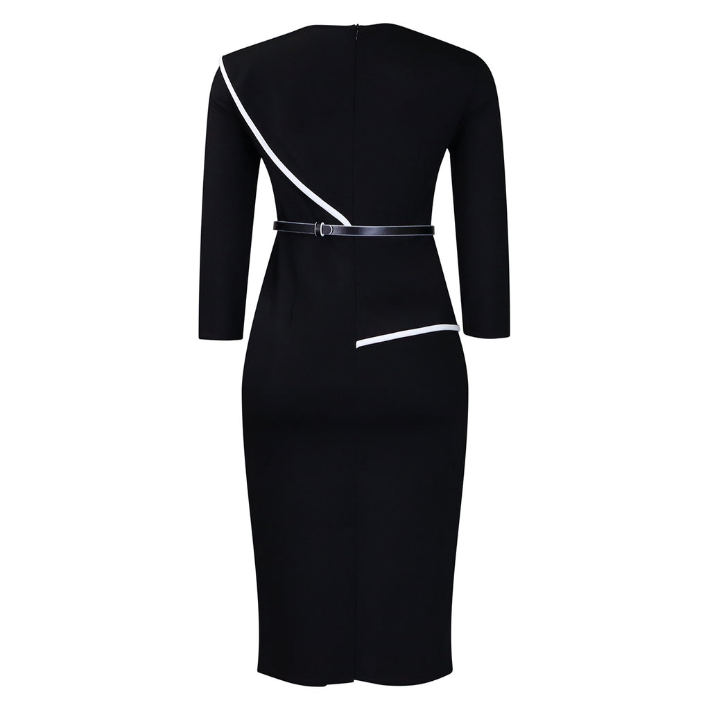 D551 Foreign Trade Women's Wear 2024 Spring New Fashion Elegant OL Tongle Pencil Skirt Hip African dress