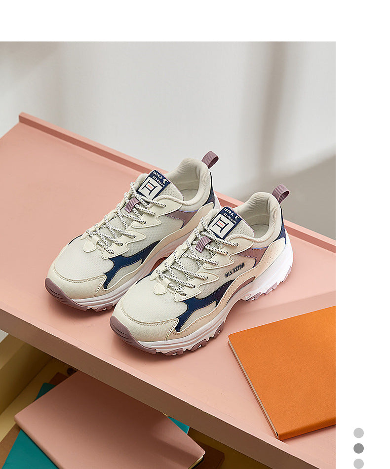Jordan Casual Shoes for Women 2025 Summer Mesh Breathable Dad Shoes Lightweight Wear-Resistant Contrasting Color Shoes Women's Shoes Sports Shoes