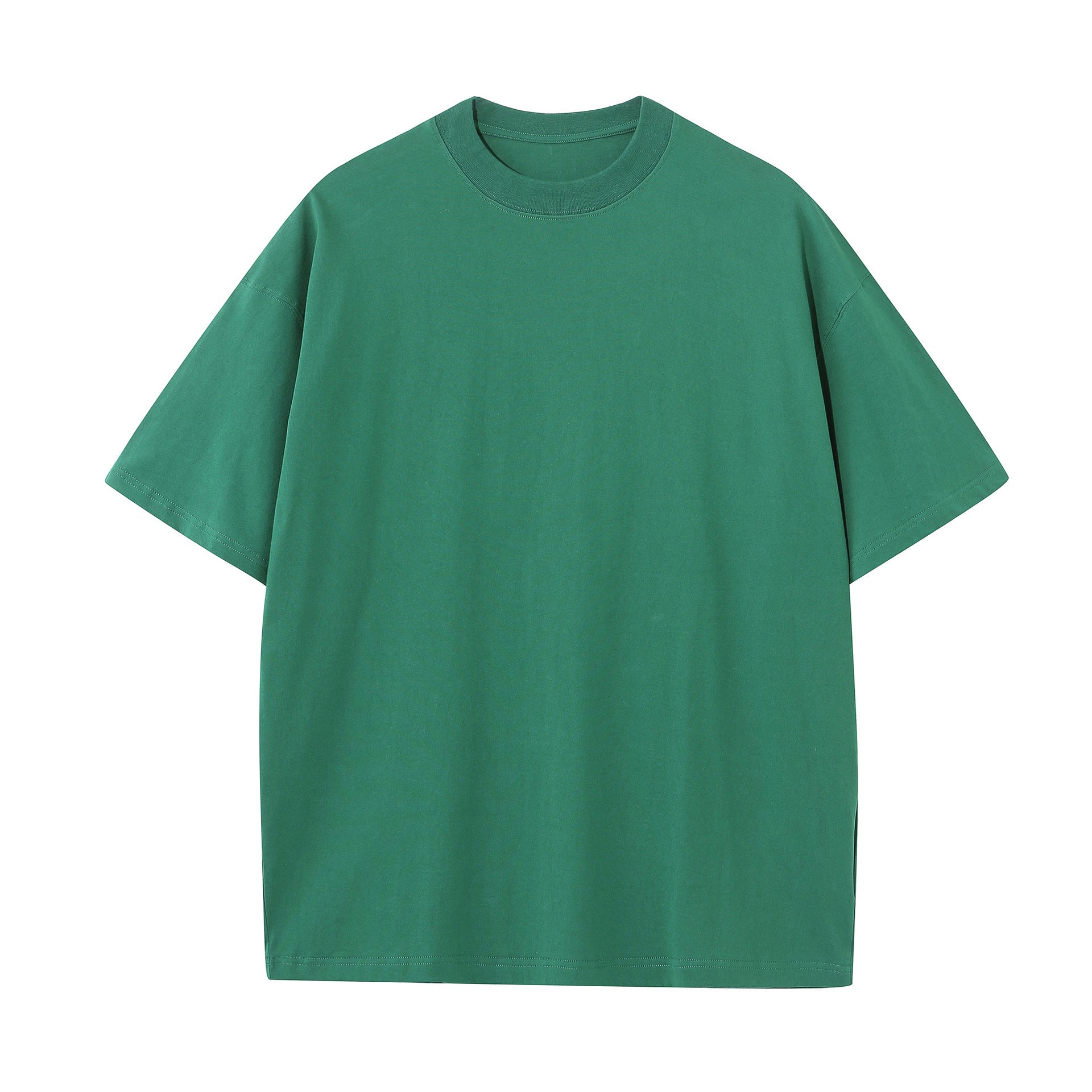 20 combed double yarn cotton 230g heavy cotton round neck short sleeve blank shirt T-shirt support printing LOGO
