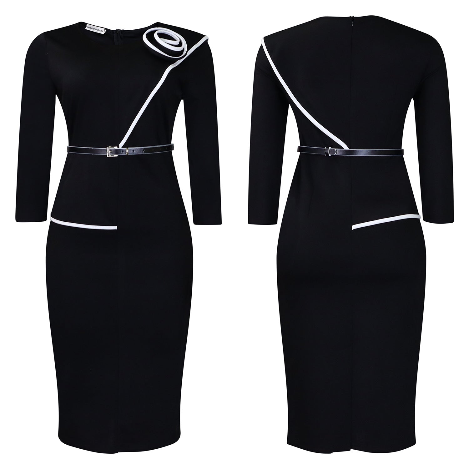 D551 Foreign Trade Women's Wear 2024 Spring New Fashion Elegant OL Tongle Pencil Skirt Hip African dress