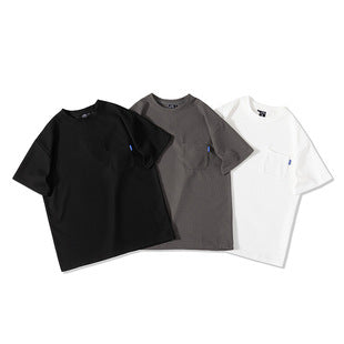 Japanese-Style Casual Striped Short-Sleeve T-Shirt Summer 2026 Loose Versatile Ins Trendy Brand Couple's Outfit Round Neck Loose Fit