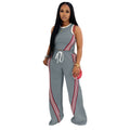 Yd-066-E6 European and American Women's Clothing Amazon New Fashion Trendy Casual Wide-Leg Pants Two-Piece Set Cross-Border Women's