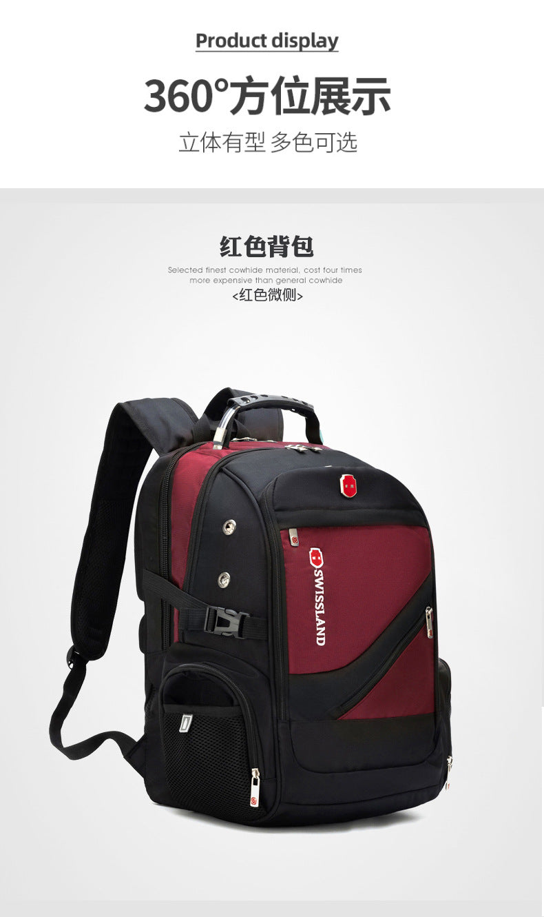 New Backpack Men's Backpack Laptop Bag Business Large Capacity Travel Bag Student School Bag Wholesale