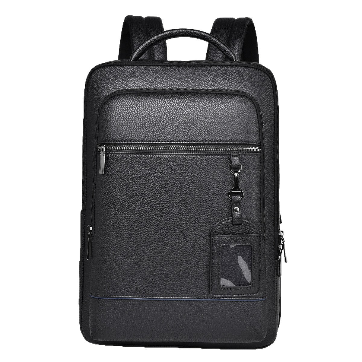 Men's Backpack Simple Cross-Border New Business Pu Water-Repellent Laptop Bag Large Capacity Backpack