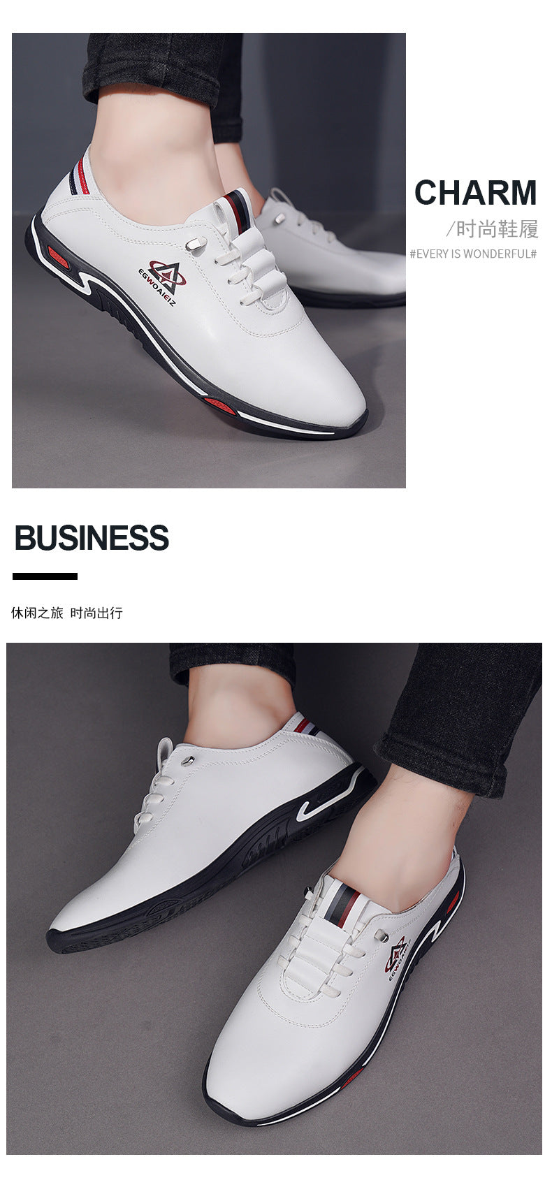 Men's Shoes All-match Casual Shoes 2025 New Hot Style Board Shoes Men's White Shoes Slip-on Lightweight Non-slip Soft Sole