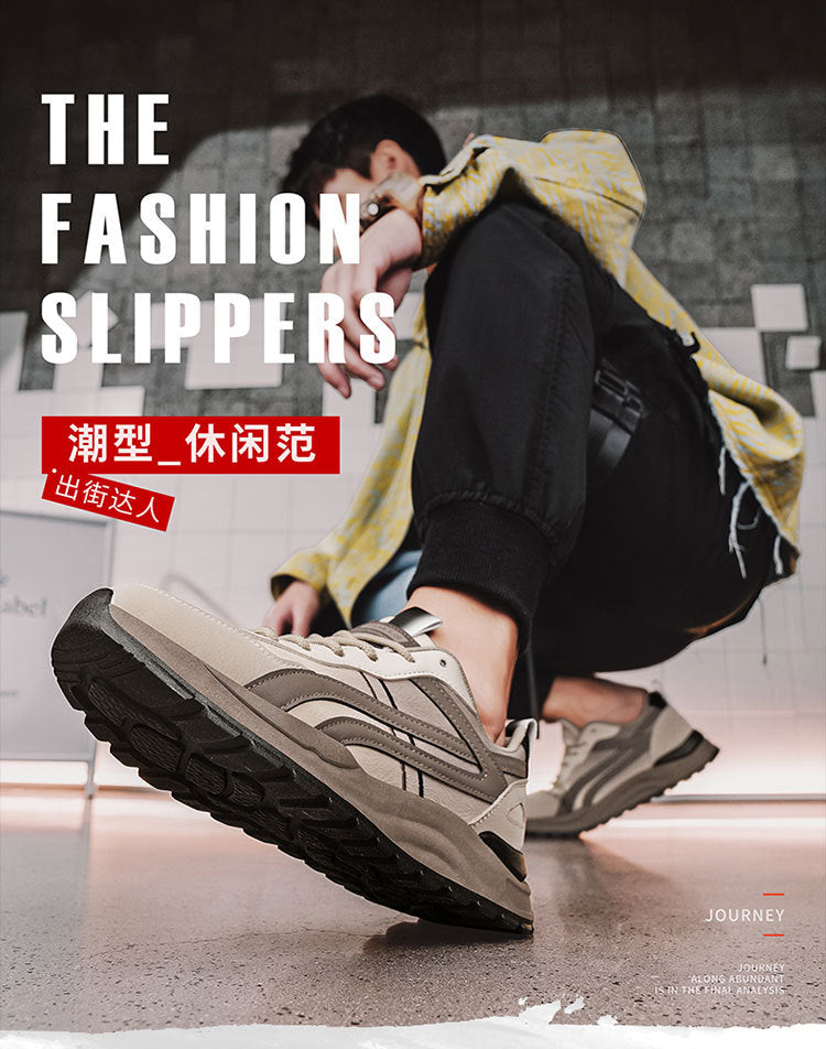 Forrest Gump Shoes Men's 2025 New Breathable Lightweight Trendy Casual Shoes Men's Thick Bottom Shock Absorbing Running Campus Style sneaker