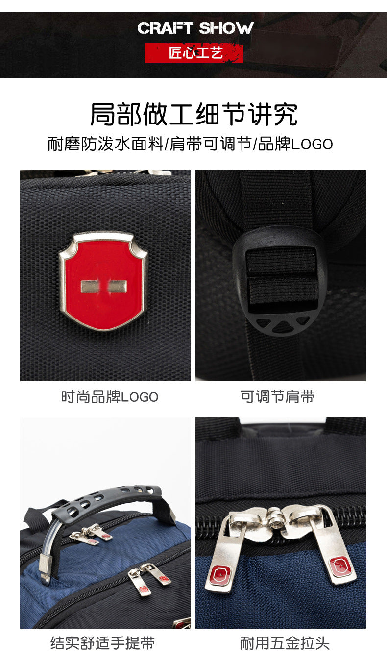 New Backpack Men's Backpack Laptop Bag Business Large Capacity Travel Bag Student School Bag Wholesale