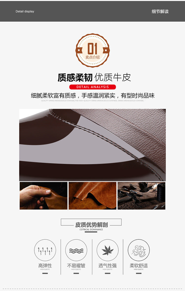 Cross-Border spring men's business formal wear men's shoes casual leather shoes British trendy soft bottom shoes Korean style leather shoes wedding