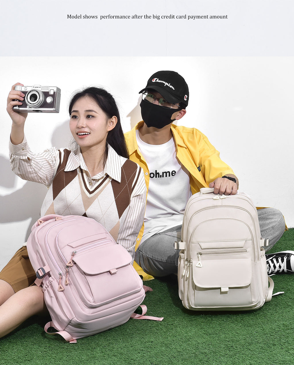 Japanese style large capacity western style men's and women's backpack simple student backpack junior high school student neutral schoolbag female fashion
