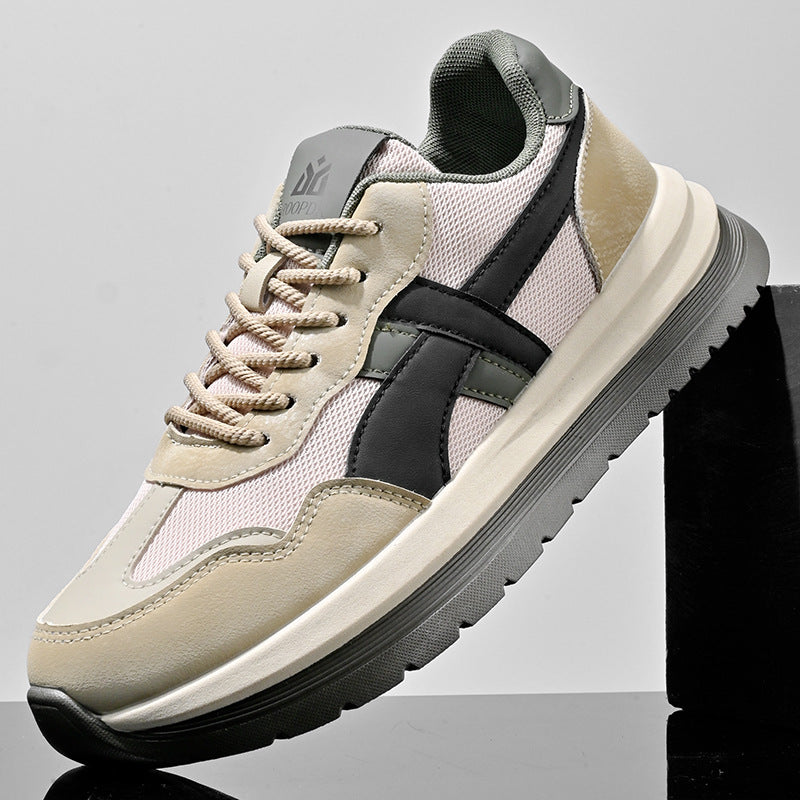 sneaker Men's 2025 Spring New Mesh Breathable Casual Shoes Men's Soft Bottom Breathable Campus Style All-match Forrest Gump Shoes