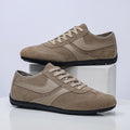 Men's Casual Shoes Fashion Vintage German Training Shoes Breathable Flat Single-layer Shoes Sports Forrest Gump Shoes Lace-up Men's Shoes Bean Shoes