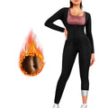 Amazon Long Fitness Sweaty Jompsuit European and American Women's Hip-lifting Chest-lifting Body-shaping Suit
