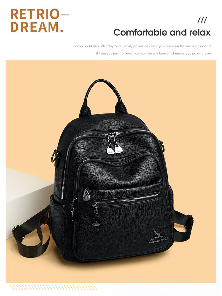 Foreign trade new shoulder bag fashion versatile large capacity backpack shopping backpack travel casual backpack wholesale women's bag