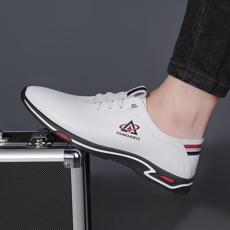 Men's Shoes All-match Casual Shoes 2025 New Hot Style Board Shoes Men's White Shoes Slip-on Lightweight Non-slip Soft Sole