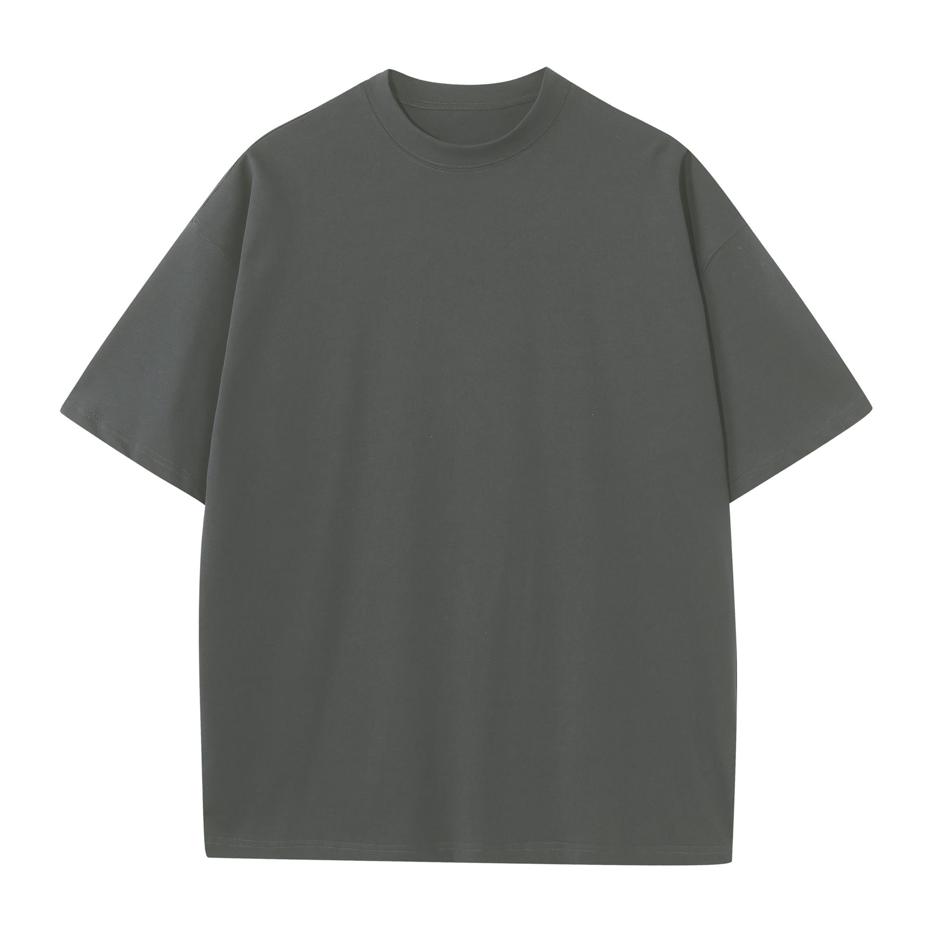 20 combed double yarn cotton 230g heavy cotton round neck short sleeve blank shirt T-shirt support printing LOGO