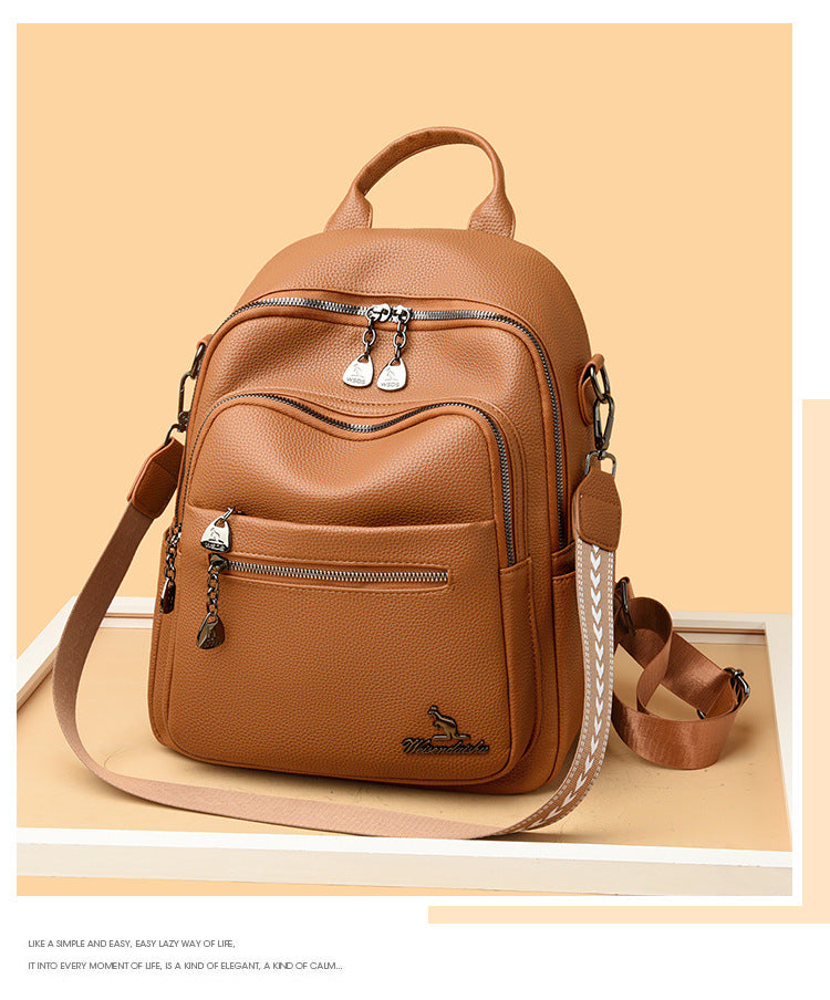 Foreign trade new shoulder bag fashion versatile large capacity backpack shopping backpack travel casual backpack wholesale women's bag