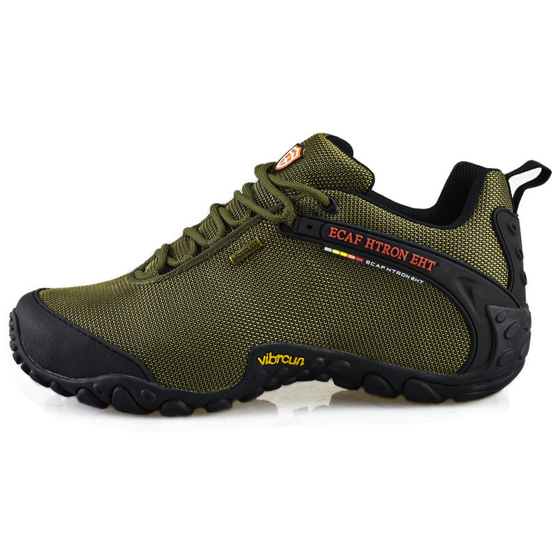 2024 spring, summer and autumn outdoor hiking shoes men's and women's hidden height waterproof mesh breathable sports non-slip hiking shoes