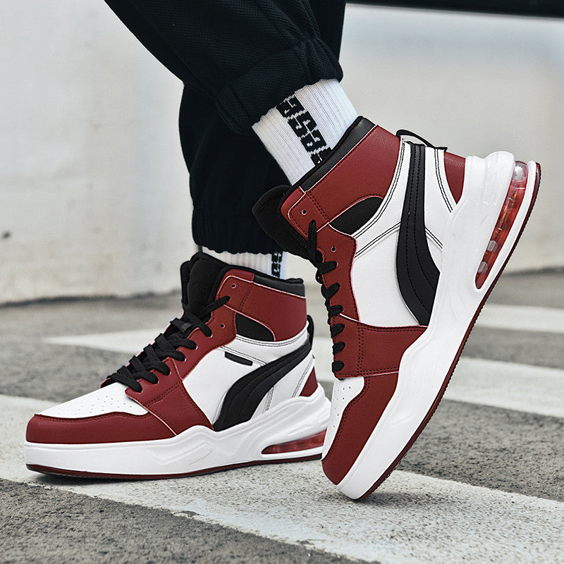 Men’s Mid-Top Lace-Up Casual Sneakers