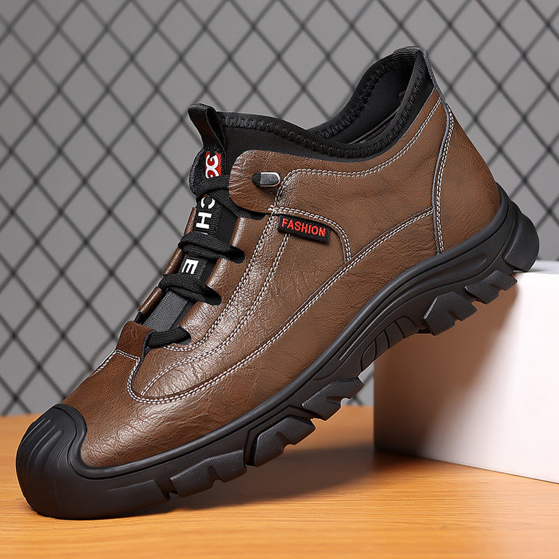 2023 autumn and winter new men's shoes fashion outdoor casual shoes hiking shoes simple trend work shoes a generation of hair