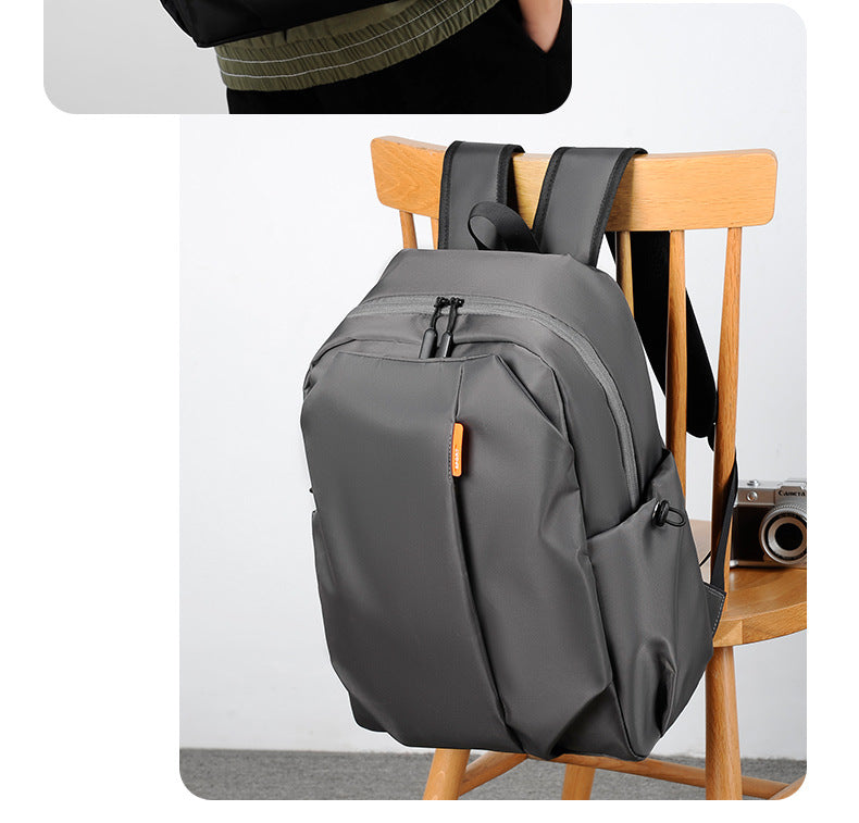 Casual Men's Backpack Cross-border Simple All-match 14-inch Backpack Uab Charging Holes Student Book Backpack