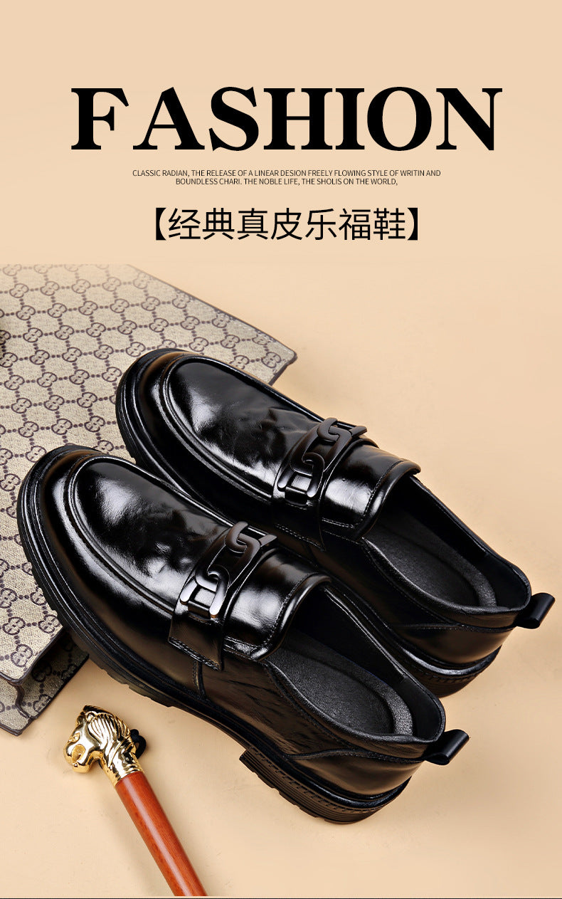 The first layer of cowhide new formal low-top leather shoes men's autumn leather shoes breathable new business casual men's shoes tide