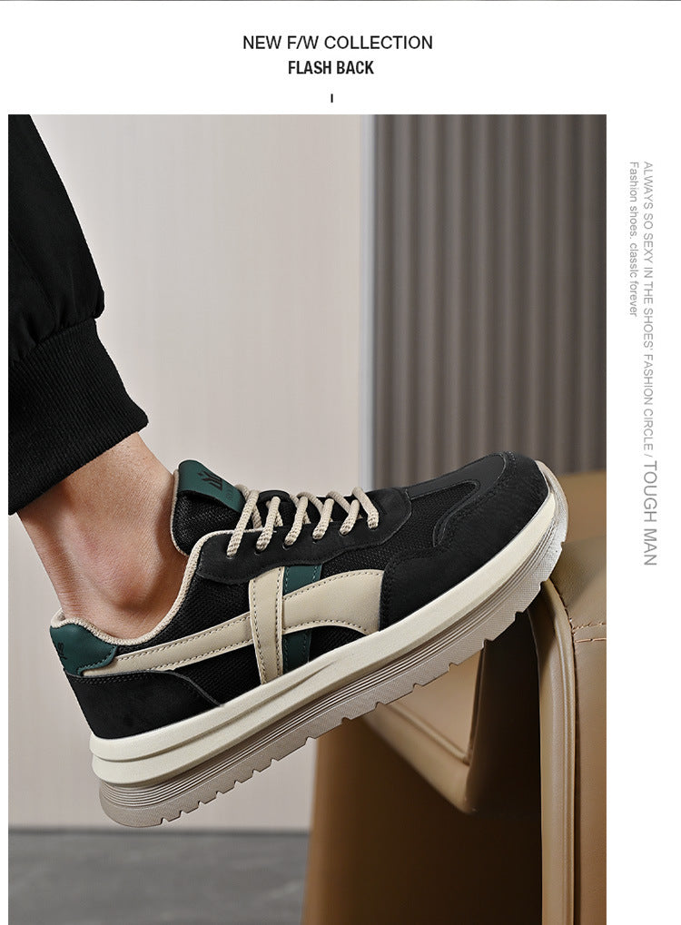 sneaker Men's 2025 Spring New Mesh Breathable Casual Shoes Men's Soft Bottom Breathable Campus Style All-match Forrest Gump Shoes