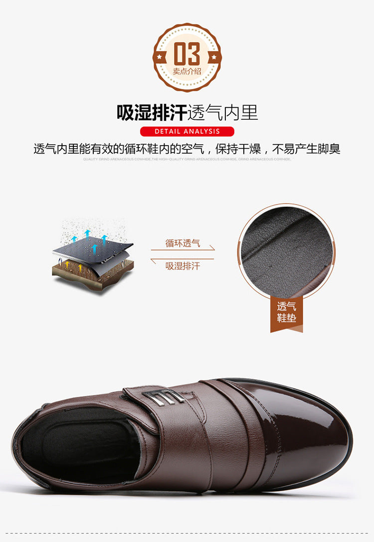Cross-Border spring men's business formal wear men's shoes casual leather shoes British trendy soft bottom shoes Korean style leather shoes wedding