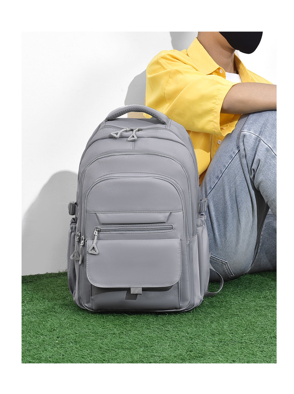 Japanese style large capacity western style men's and women's backpack simple student backpack junior high school student neutral schoolbag female fashion
