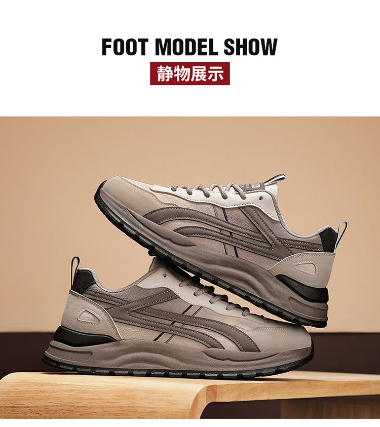 Forrest Gump Shoes Men's 2025 New Breathable Lightweight Trendy Casual Shoes Men's Thick Bottom Shock Absorbing Running Campus Style sneaker