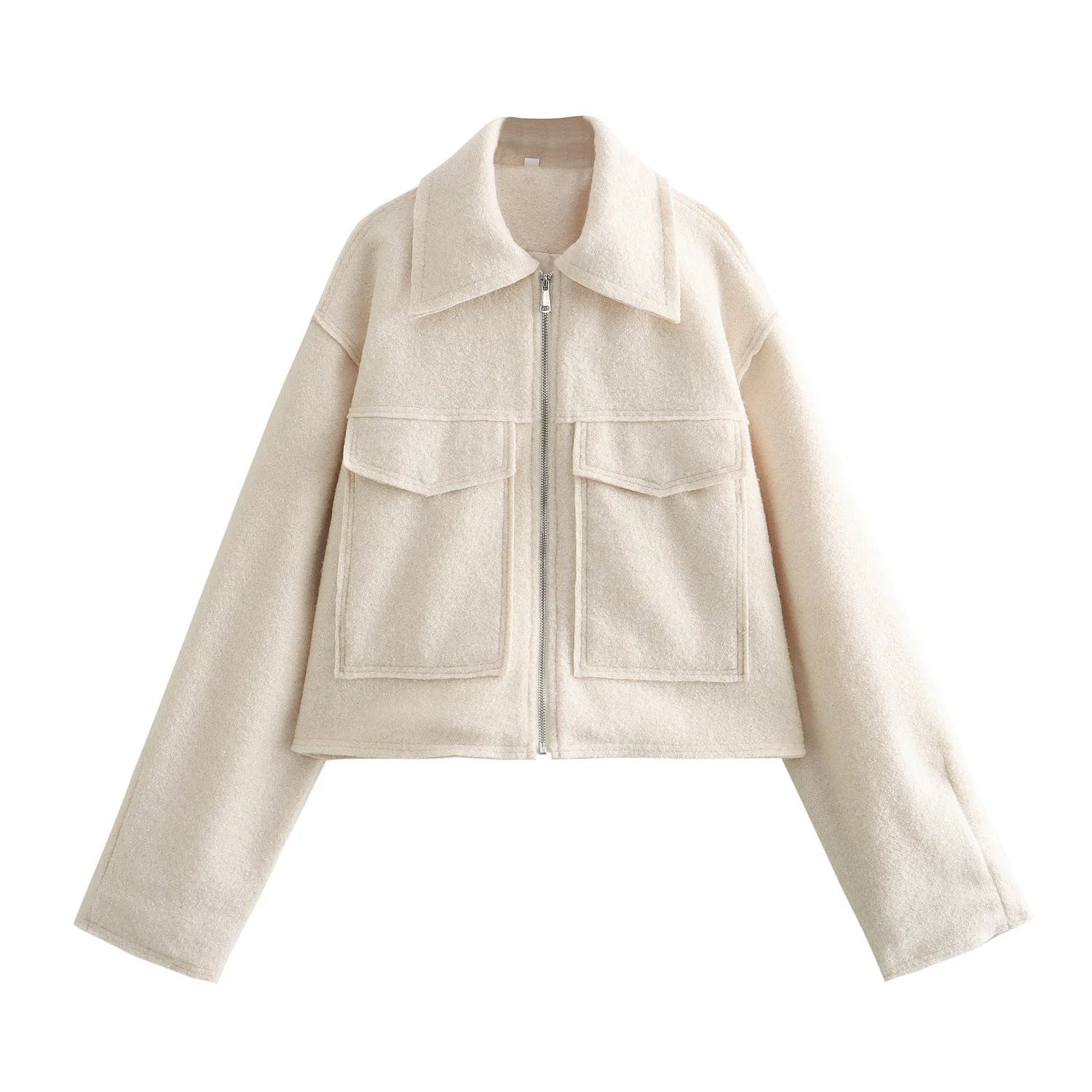 Cross-border European and American Women's AliExpress Explosions Beaded Leather Short Jacket