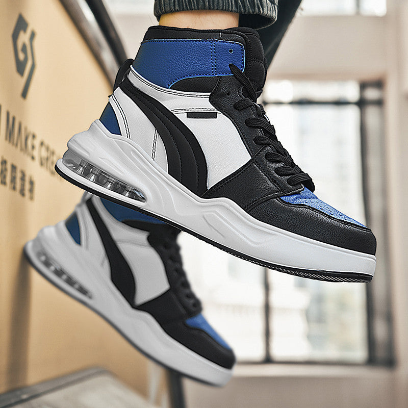 Men’s Mid-Top Lace-Up Casual Sneakers