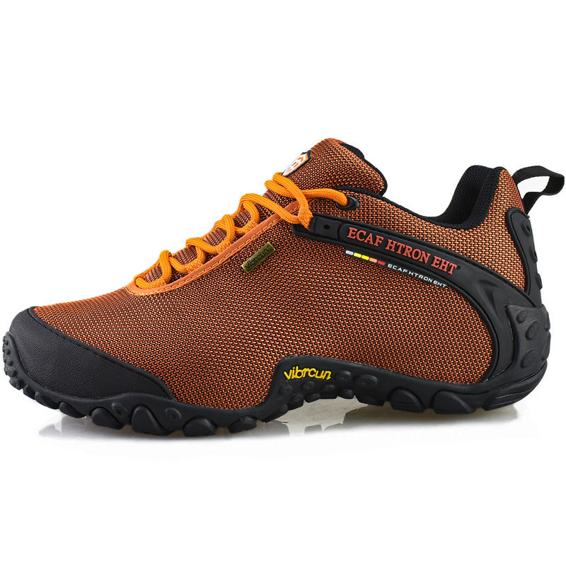 2024 spring, summer and autumn outdoor hiking shoes men's and women's hidden height waterproof mesh breathable sports non-slip hiking shoes