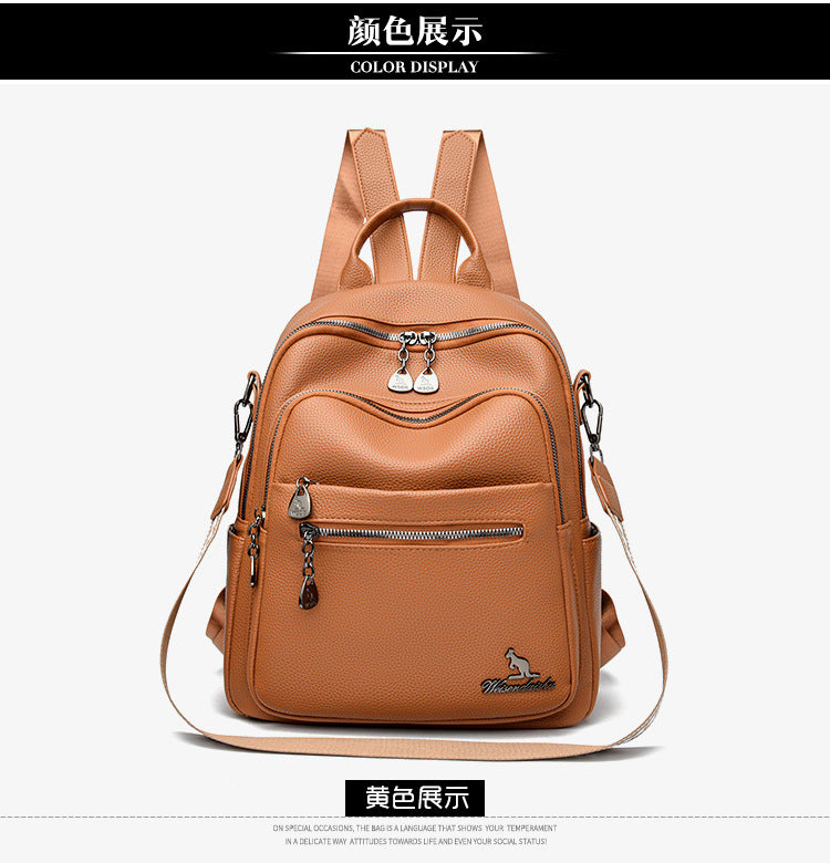 Foreign trade new shoulder bag fashion versatile large capacity backpack shopping backpack travel casual backpack wholesale women's bag
