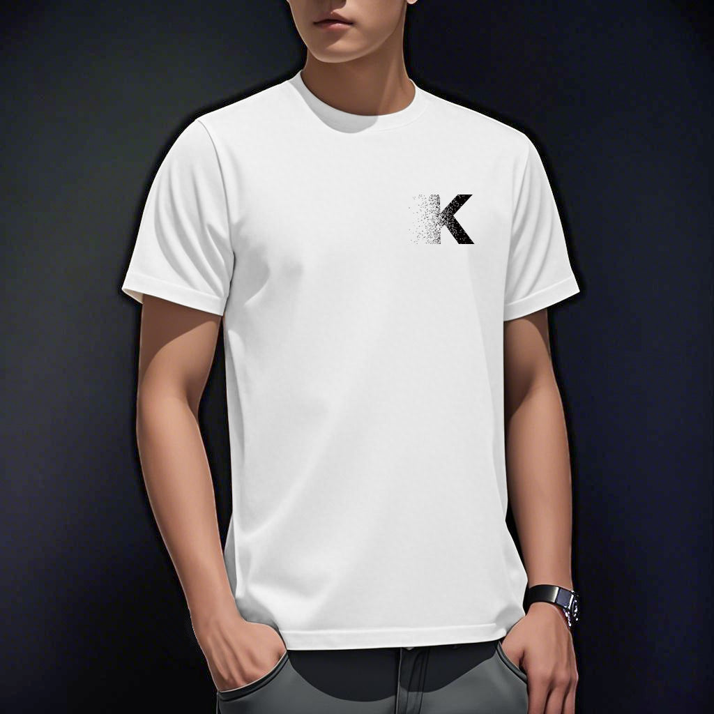 Summer Ice Silk Thin Round Neck Short-Sleeved T-Shirt for Men 2026 New Printed Pullover T-Shirt Trendy Slim Fit Men's Clothing
