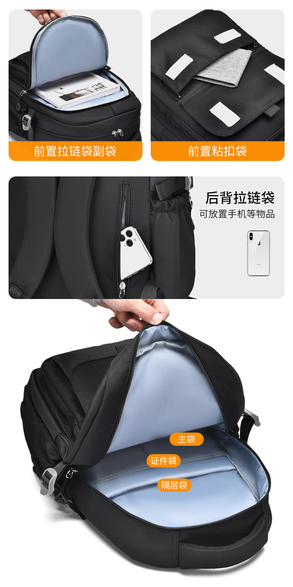Japanese style large capacity western style men's and women's backpack simple student backpack junior high school student neutral schoolbag female fashion