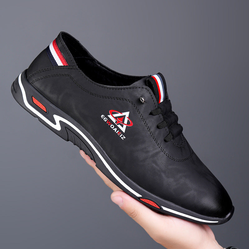 Men's Shoes All-match Casual Shoes 2025 New Hot Style Board Shoes Men's White Shoes Slip-on Lightweight Non-slip Soft Sole