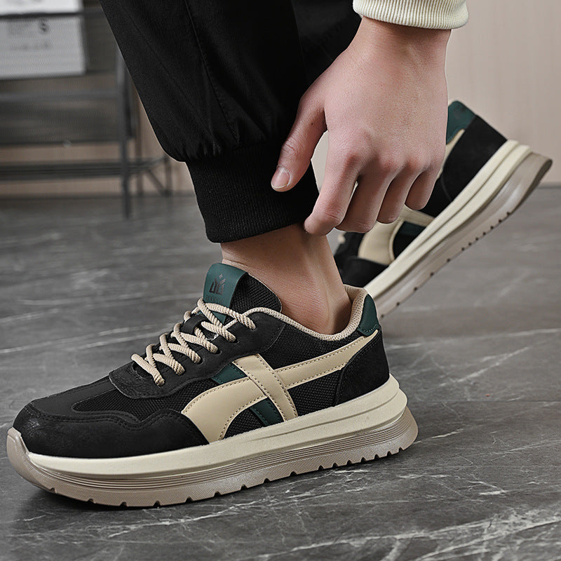 sneaker Men's 2025 Spring New Mesh Breathable Casual Shoes Men's Soft Bottom Breathable Campus Style All-match Forrest Gump Shoes