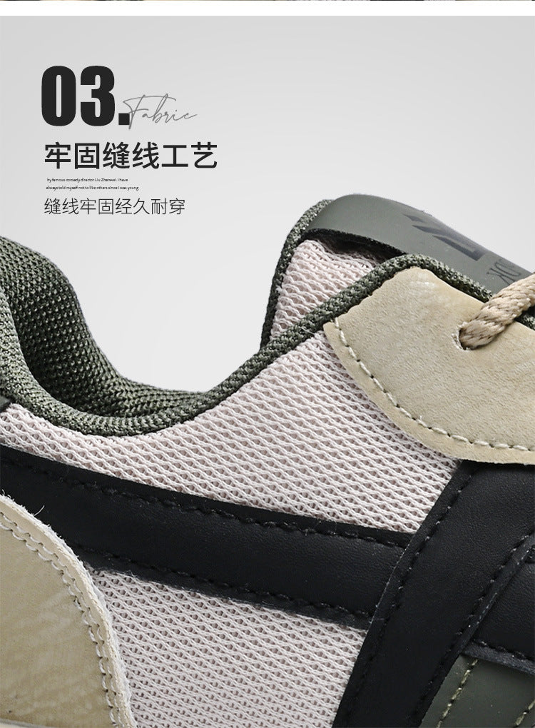 sneaker Men's 2025 Spring New Mesh Breathable Casual Shoes Men's Soft Bottom Breathable Campus Style All-match Forrest Gump Shoes