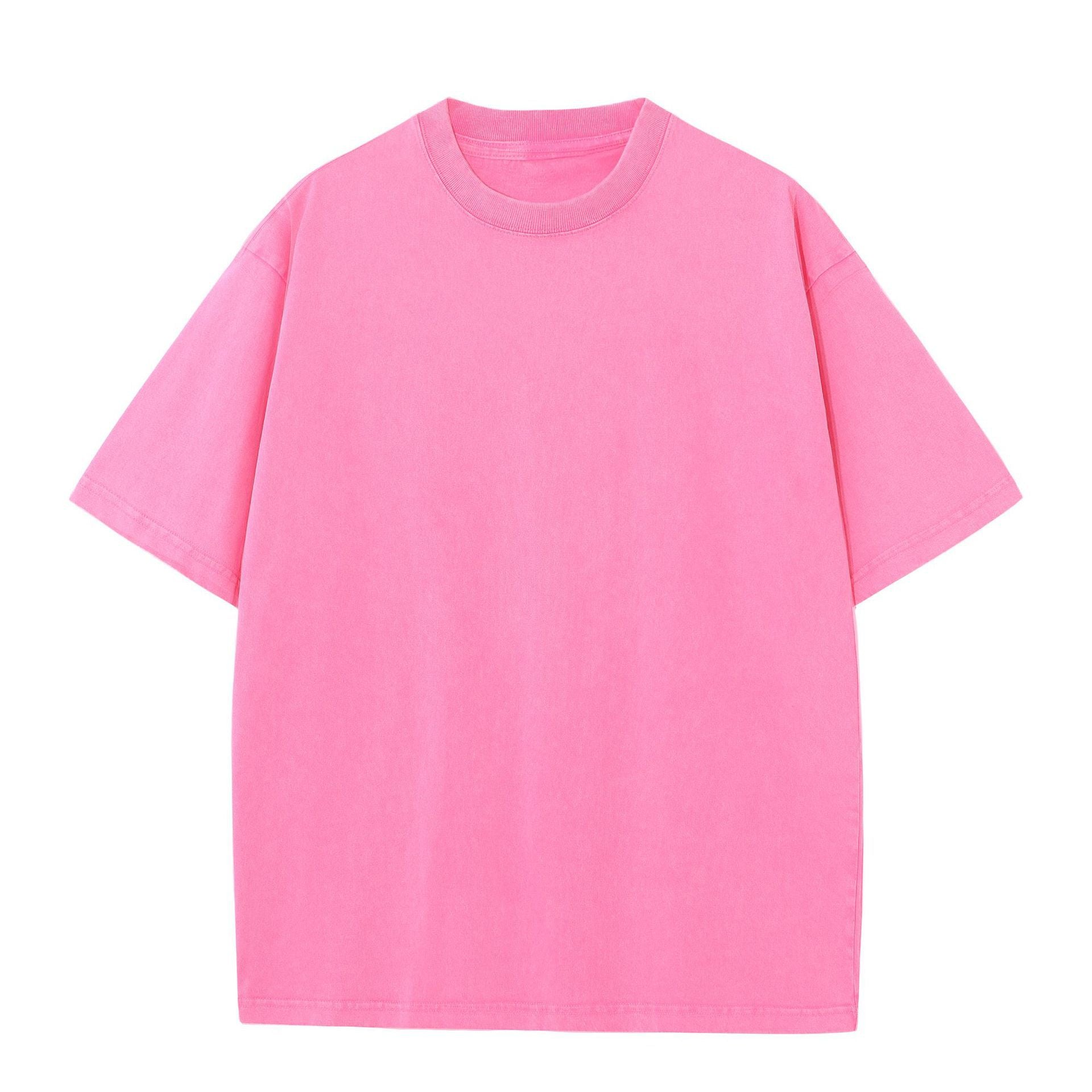 20 combed double yarn cotton 230g heavy cotton round neck short sleeve blank shirt T-shirt support printing LOGO