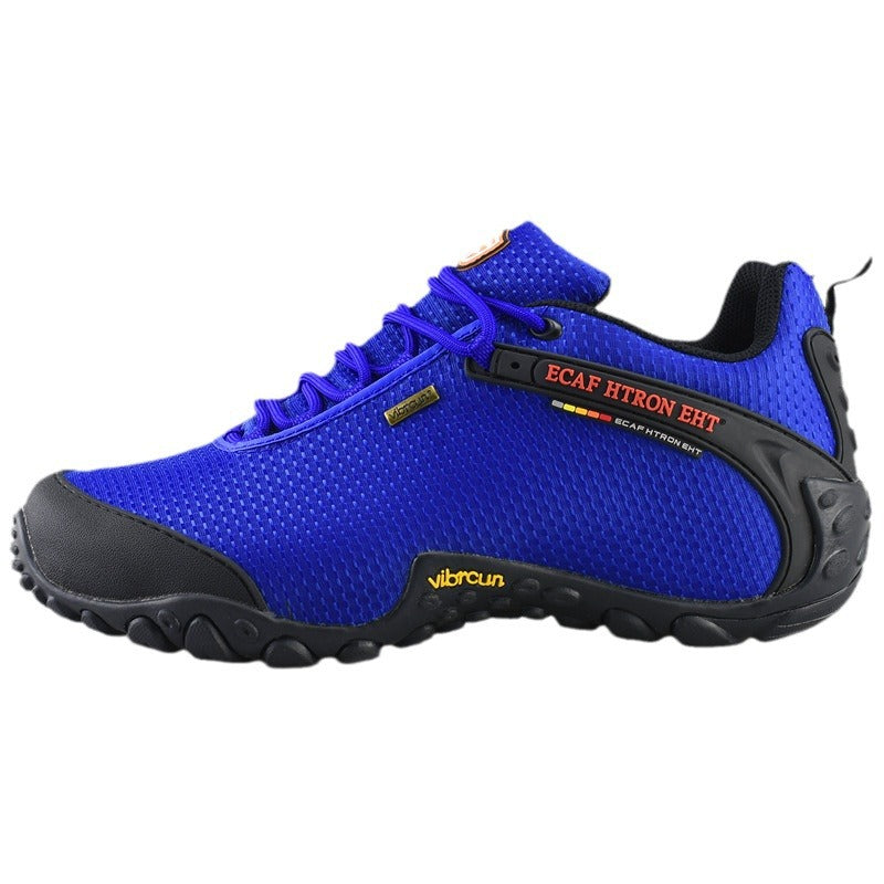 2024 spring, summer and autumn outdoor hiking shoes men's and women's hidden height waterproof mesh breathable sports non-slip hiking shoes