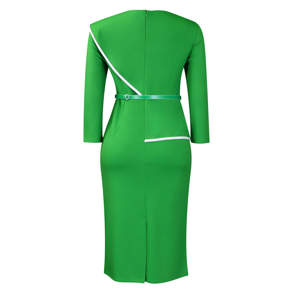 D551 Foreign Trade Women's Wear 2024 Spring New Fashion Elegant OL Tongle Pencil Skirt Hip African dress