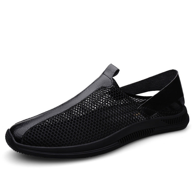 Men's new summer mesh shoes men's breathable cool shoes mesh shoes soft bottom breathable casual shoes lazy mesh men's shoes