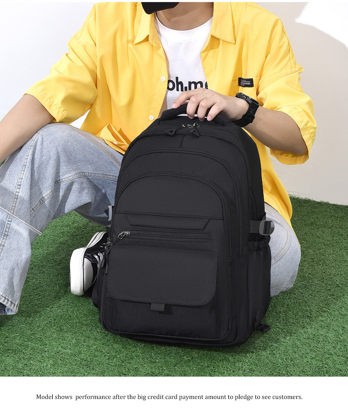 Japanese style large capacity western style men's and women's backpack simple student backpack junior high school student neutral schoolbag female fashion