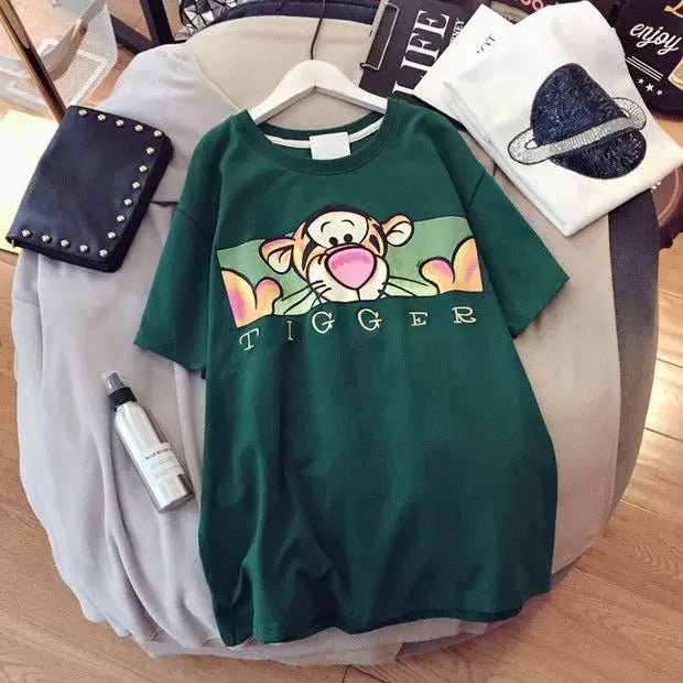 2023 Pregnant Women's Summer Cotton Short-sleeved T-shirt Loose Casual plus size Fashion Summer Pregnant Women's Long Top