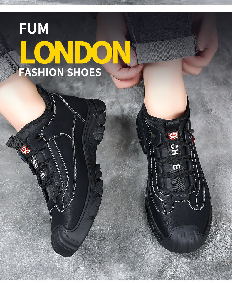 2023 autumn and winter new men's shoes fashion outdoor casual shoes hiking shoes simple trend work shoes a generation of hair