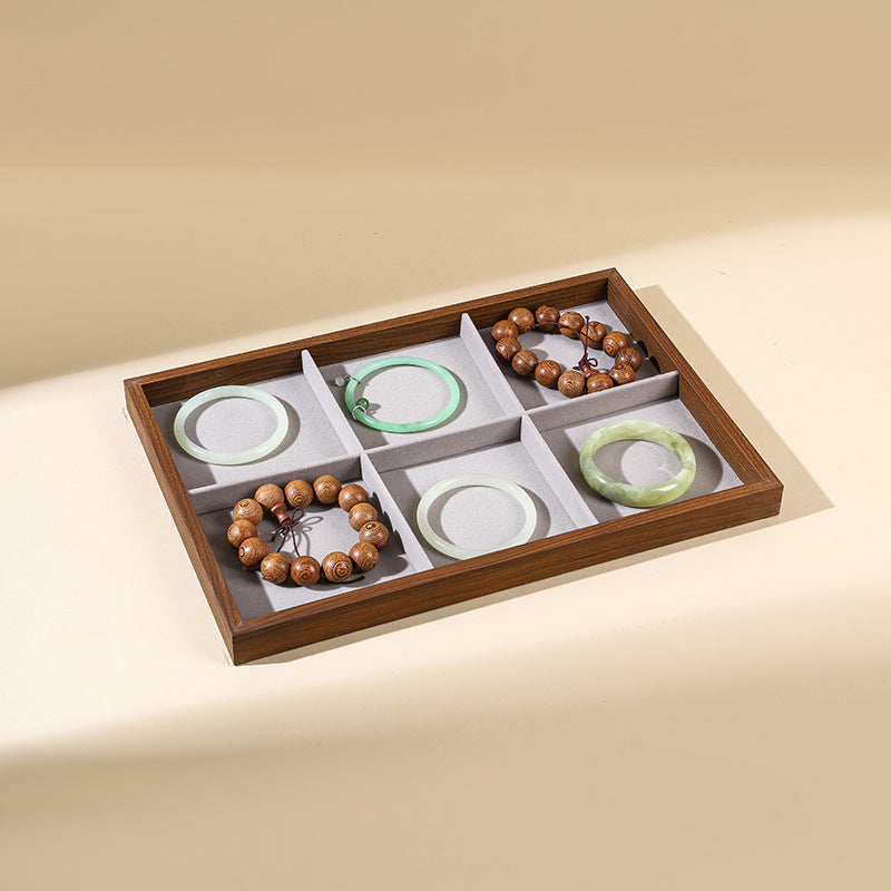Jewelry Storage Box High-grade Exquisite Large Capacity Earrings Earrings Necklace Dressing Table Watch Jewelry Jewelry Display Stand